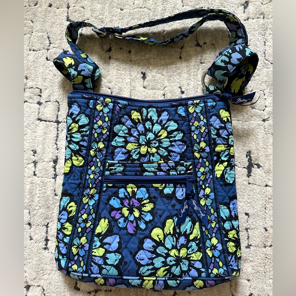 Vera Bradley indigo shoulder purse